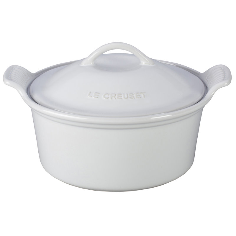 Le Creuset Heritage 18 Oz. Stoneware Oval Heritage Casserole with Lid